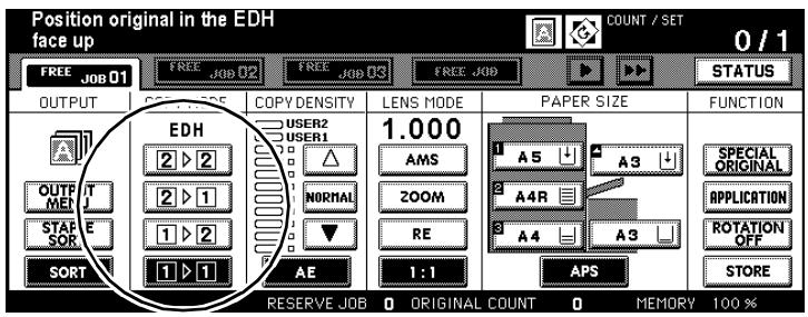 KONICA MINOLTA DI850 - Creating 2-sided Copies (Using the Original Glass) - 1