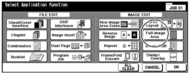 KONICA MINOLTA DI850 - Procedure: Using Full-Image Area - 1