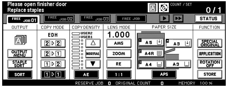 KONICA MINOLTA DI850 - Replenishing the Staple Supply - 1