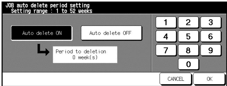 KONICA MINOLTA DI850 - JOB Auto Delete Period Setting - 1