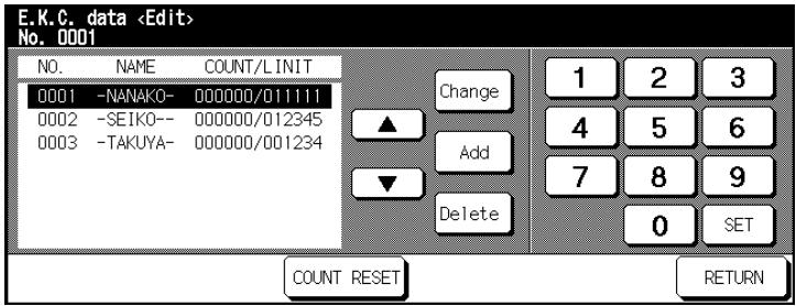KONICA MINOLTA DI850 - Reset individual E.K.C. count - 1