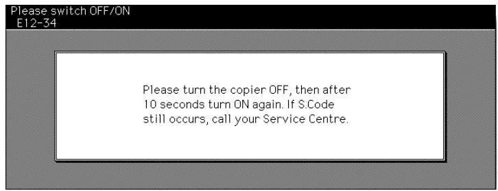 KONICA MINOLTA DI850 - If the "Please Switch OFF/ON" Screen Appears - 1