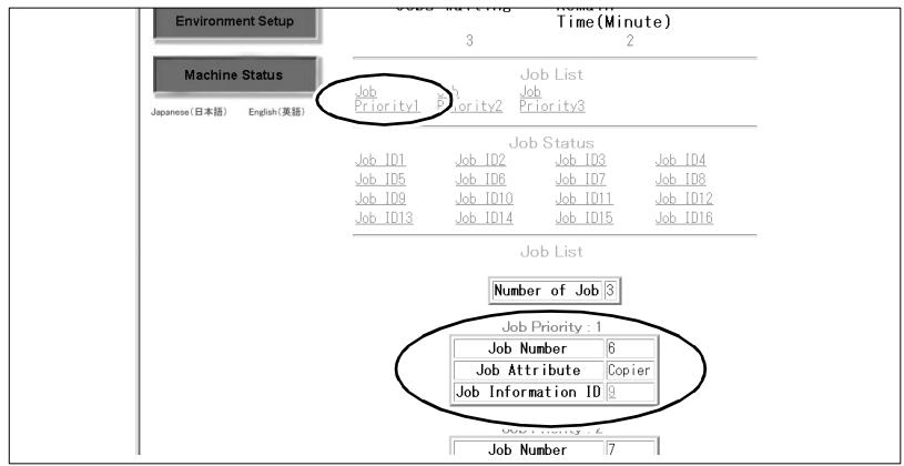 KONICA MINOLTA DI850 - Calling up Job Status - 2