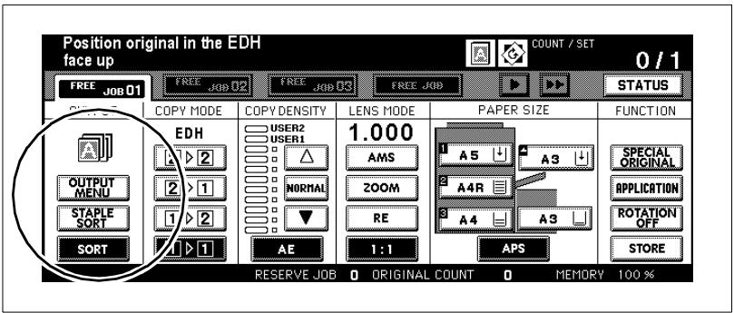 KONICA MINOLTA DI850 - Setting the Output Mode - 1