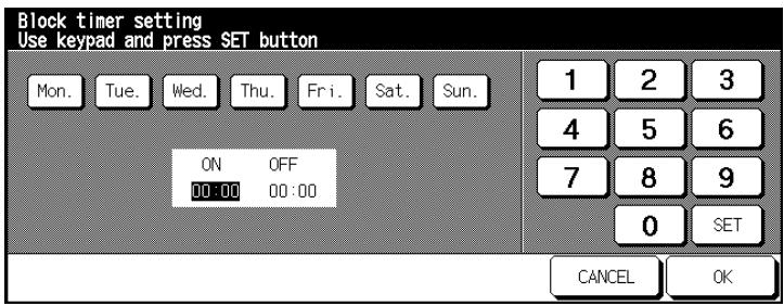 KONICA MINOLTA DI850 - Block Timer Setting - 2
