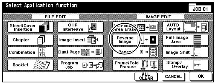 KONICA MINOLTA DI850 - Procedure: Creating Reverse Images - 1