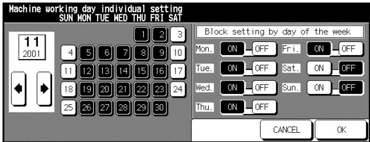 KONICA MINOLTA DI850 - Block timer setting - 1
