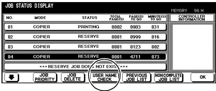 KONICA MINOLTA DI850 - Checking the User Name of a Reserve Job - 1