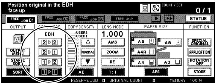 KONICA MINOLTA DI850 - Setting the Copy Mode - 1