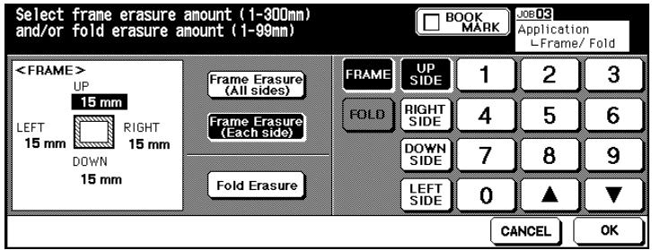 KONICA MINOLTA DI850 - Procedure: Using Frame/Fold Erasure - 2