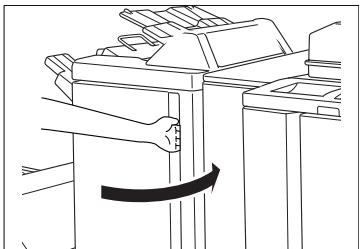 KONICA MINOLTA DI850 - Emptying the Hole Punch Unit Waste Container - 6