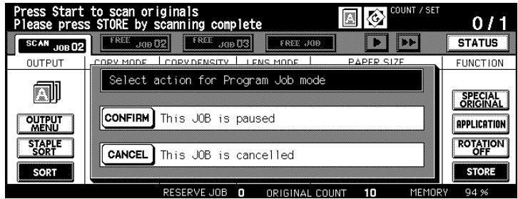 KONICA MINOLTA DI850 - Procedure: Program Job - 2