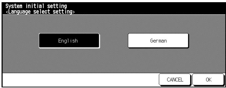 KONICA MINOLTA DI850 - Language Select Setting - 1