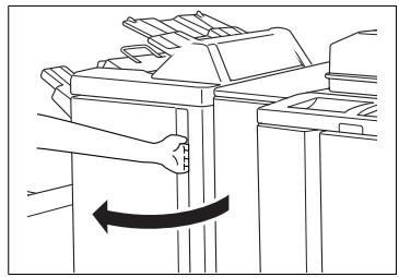 KONICA MINOLTA DI850 - Emptying the Hole Punch Unit Waste Container - 2