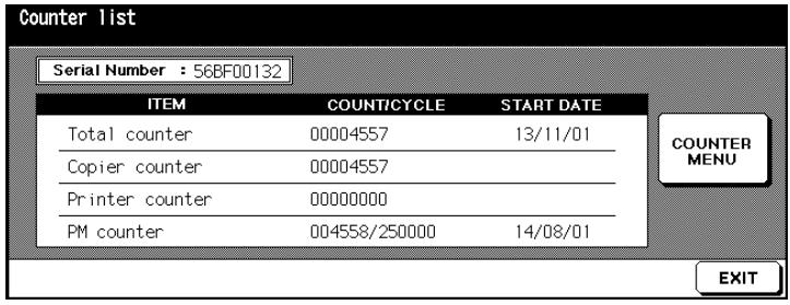 KONICA MINOLTA DI850 - Printing the PM Count - 1