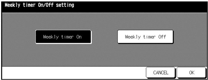 KONICA MINOLTA DI850 - Weekly Timer ON/OFF Setting - 1