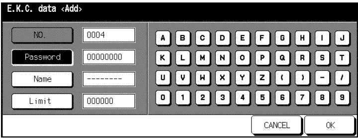 KONICA MINOLTA DI850 - Creating a New E.K.C. Account - 2