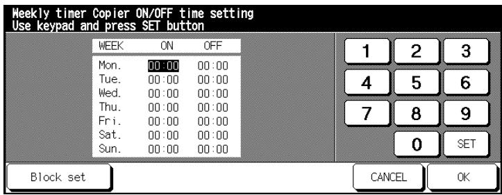 KONICA MINOLTA DI850 - Individual Timer Setting - 1