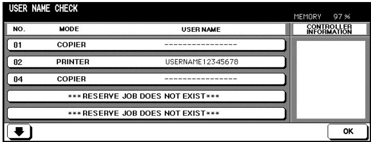 KONICA MINOLTA DI850 - Checking the User Name of a Reserve Job - 2