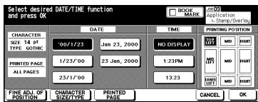 KONICA MINOLTA DI850 - Date/Time - 1