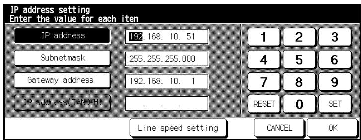 KONICA MINOLTA DI850 - IP Address Setting - 1