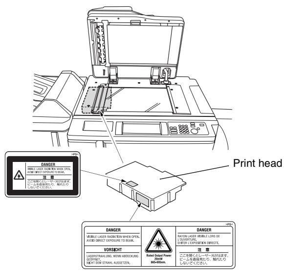 KONICA MINOLTA DI850 - Internal Laser Radiation - 1