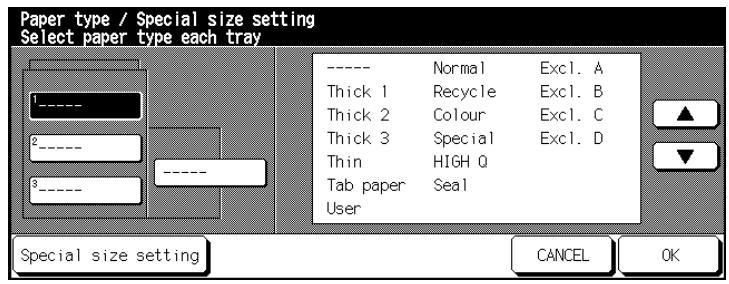 KONICA MINOLTA DI850 - Specifying the Paper Size - 1