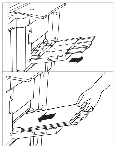 KONICA MINOLTA DI850 - Load the Paper on to the Bypass Tray - 2
