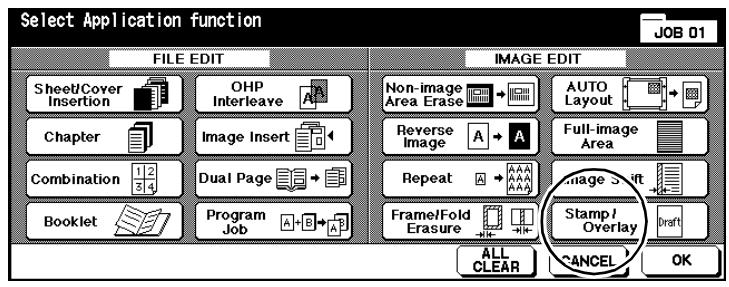 KONICA MINOLTA DI850 - Procedure: Using Overlay - 1
