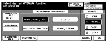 KONICA MINOLTA DI850 - Set the selected function as desired. - 2