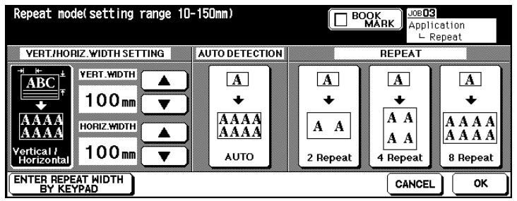 KONICA MINOLTA DI850 - Procedure: Using Image Repeat Mode - 2