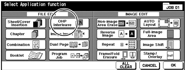 KONICA MINOLTA DI850 - Procedure: Creating OHP Interleave - 1