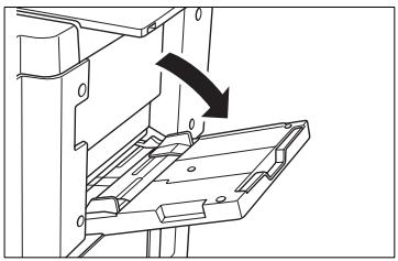 KONICA MINOLTA DI850 - Load the Paper on to the Bypass Tray - 1