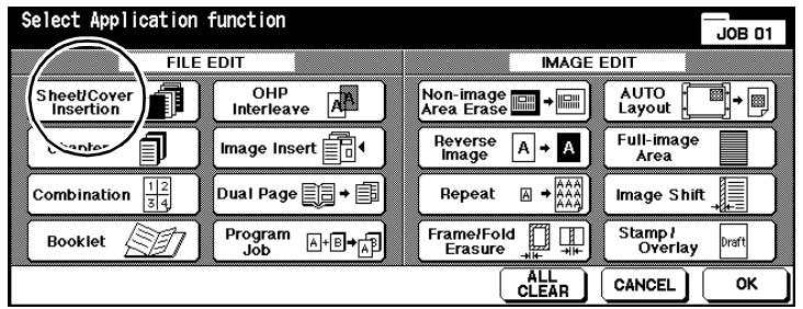 KONICA MINOLTA DI850 - Procedure: Adding Inserts and Cover Sheets - 1