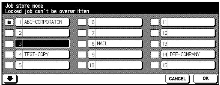 KONICA MINOLTA DI850 - Select a free memory slot to store the system settings. - 1