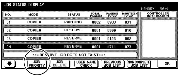 KONICA MINOLTA DI850 - Changing the Order of Reserve Jobs - 1