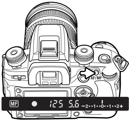 KONICA MINOLTA DIMAGE 7D - Selecteur de mode de mise au point - 1