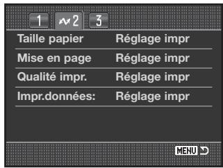 KONICA MINOLTA DIMAGE 7D - Navigation dans le MENU PictBridge - 7