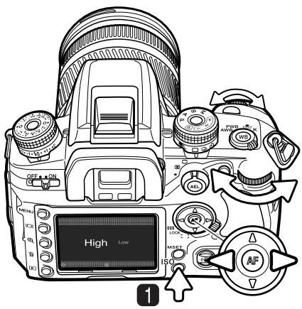 KONICA MINOLTA DIMAGE 7D - Commutation entre ISO et ZONE de correspondance - 2