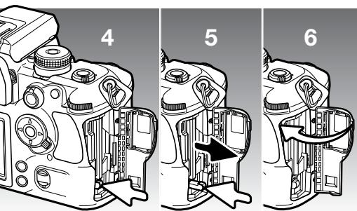 KONICA MINOLTA DIMAGE 7D - Insertion et changement de la CARTE mémoire - 3