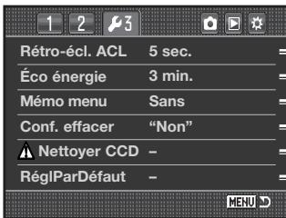 KONICA MINOLTA DIMAGE 7D - Réinitialisation des fonctions personnalisables - 8