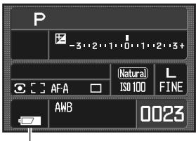 KONICA MINOLTA DIMAGE 7D - Indicateurs d'etat de la batterie - 1