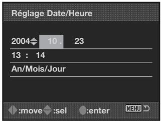 KONICA MINOLTA DIMAGE 7D - Réglage de la DATE et de l'heure - 4