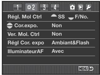 KONICA MINOLTA DIMAGE 7D - Assignation de la correction d'exposition aux molettes - 1