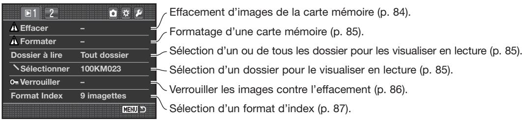 KONICA MINOLTA DIMAGE 7D - Navigation dans le MENU lecture - 6