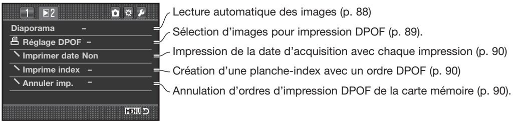 KONICA MINOLTA DIMAGE 7D - Navigation dans le MENU lecture - 7
