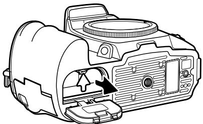 KONICA MINOLTA DIMAGE 7D - Mise en PLACE et changement de la batterie - 3