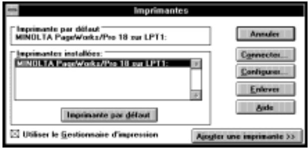 KONICA MINOLTA PP18N - Déinstallation du pilote d'imprimante - 1