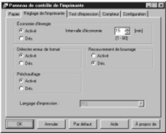 KONICA MINOLTA PP18N - Réglages de l'imprimante - 1