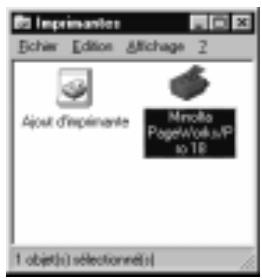 KONICA MINOLTA PP18N - Affichage de la boîte de dialogue d'installation du pilote sous windows NT 4.0 - 1